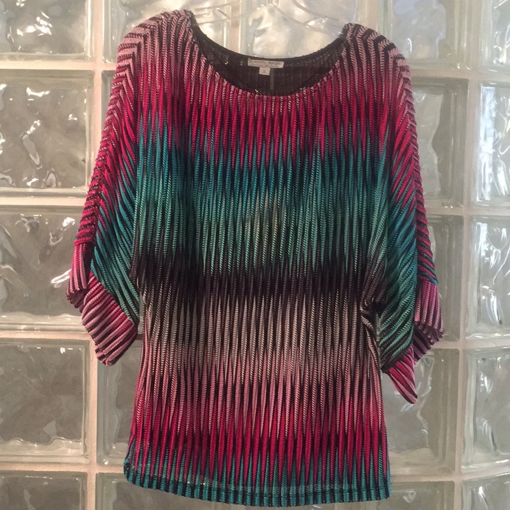 Multi-Color Wing Sleeve Top